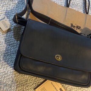 VINTAGE COACH POCKET BAG WITH RECEIPT AND TISSSUE